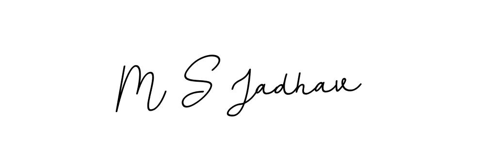 M S Jadhav stylish signature style. Best Handwritten Sign (BallpointsItalic-DORy9) for my name. Handwritten Signature Collection Ideas for my name M S Jadhav. M S Jadhav signature style 11 images and pictures png