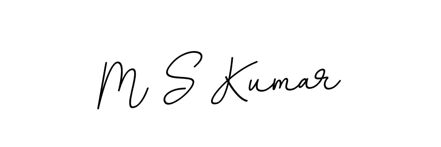 The best way (BallpointsItalic-DORy9) to make a short signature is to pick only two or three words in your name. The name M S Kumar include a total of six letters. For converting this name. M S Kumar signature style 11 images and pictures png