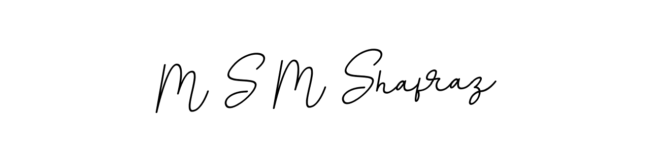 Make a beautiful signature design for name M S M Shafraz. With this signature (BallpointsItalic-DORy9) style, you can create a handwritten signature for free. M S M Shafraz signature style 11 images and pictures png