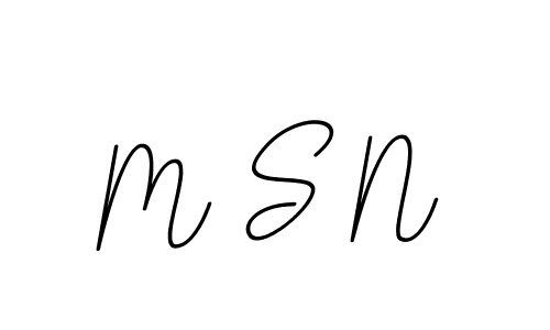 Make a beautiful signature design for name M S N. With this signature (BallpointsItalic-DORy9) style, you can create a handwritten signature for free. M S N signature style 11 images and pictures png