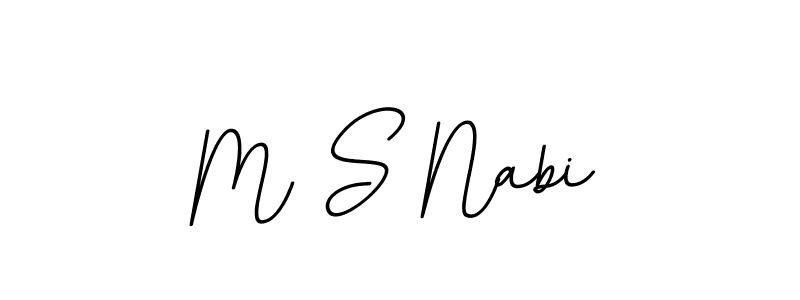 M S Nabi stylish signature style. Best Handwritten Sign (BallpointsItalic-DORy9) for my name. Handwritten Signature Collection Ideas for my name M S Nabi. M S Nabi signature style 11 images and pictures png