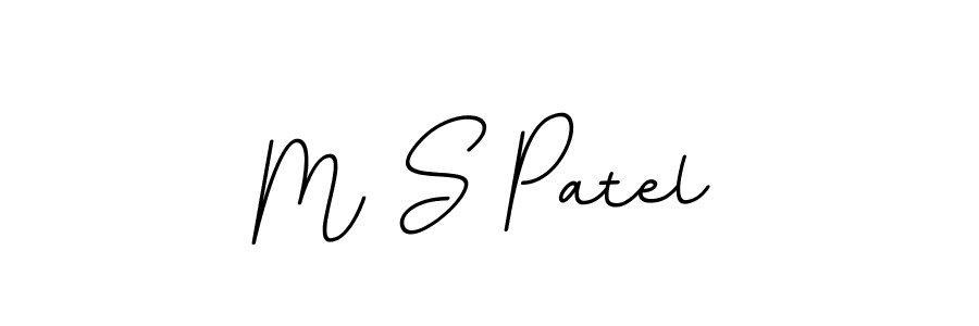 M S Patel stylish signature style. Best Handwritten Sign (BallpointsItalic-DORy9) for my name. Handwritten Signature Collection Ideas for my name M S Patel. M S Patel signature style 11 images and pictures png