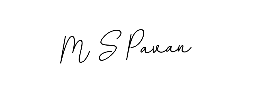 Create a beautiful signature design for name M S Pavan. With this signature (BallpointsItalic-DORy9) fonts, you can make a handwritten signature for free. M S Pavan signature style 11 images and pictures png