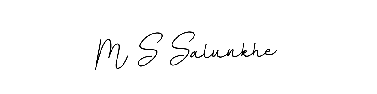 It looks lik you need a new signature style for name M S Salunkhe. Design unique handwritten (BallpointsItalic-DORy9) signature with our free signature maker in just a few clicks. M S Salunkhe signature style 11 images and pictures png