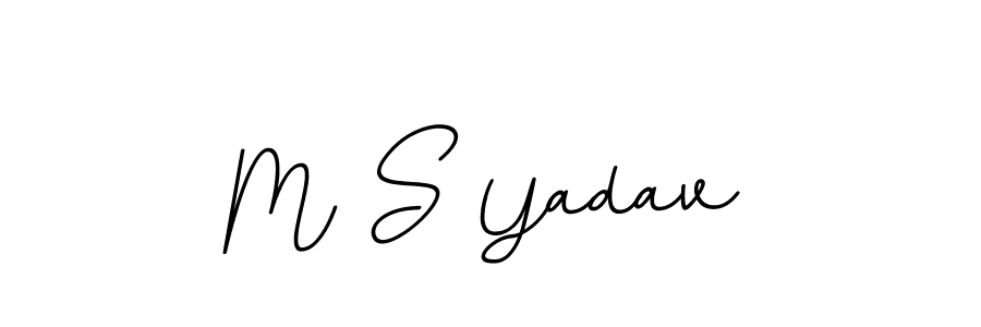 M S Yadav stylish signature style. Best Handwritten Sign (BallpointsItalic-DORy9) for my name. Handwritten Signature Collection Ideas for my name M S Yadav. M S Yadav signature style 11 images and pictures png