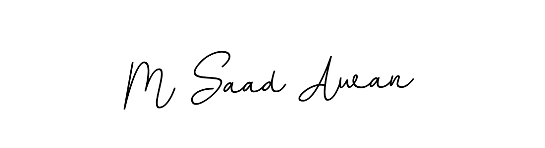 Make a beautiful signature design for name M Saad Awan. Use this online signature maker to create a handwritten signature for free. M Saad Awan signature style 11 images and pictures png