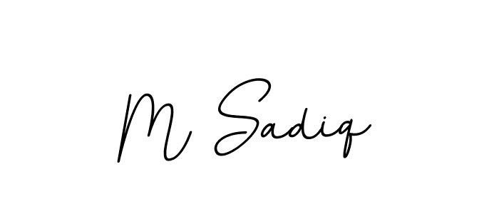 It looks lik you need a new signature style for name M Sadiq. Design unique handwritten (BallpointsItalic-DORy9) signature with our free signature maker in just a few clicks. M Sadiq signature style 11 images and pictures png