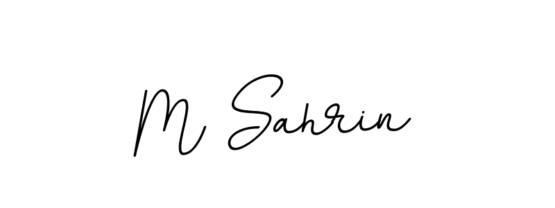 M Sahrin stylish signature style. Best Handwritten Sign (BallpointsItalic-DORy9) for my name. Handwritten Signature Collection Ideas for my name M Sahrin. M Sahrin signature style 11 images and pictures png