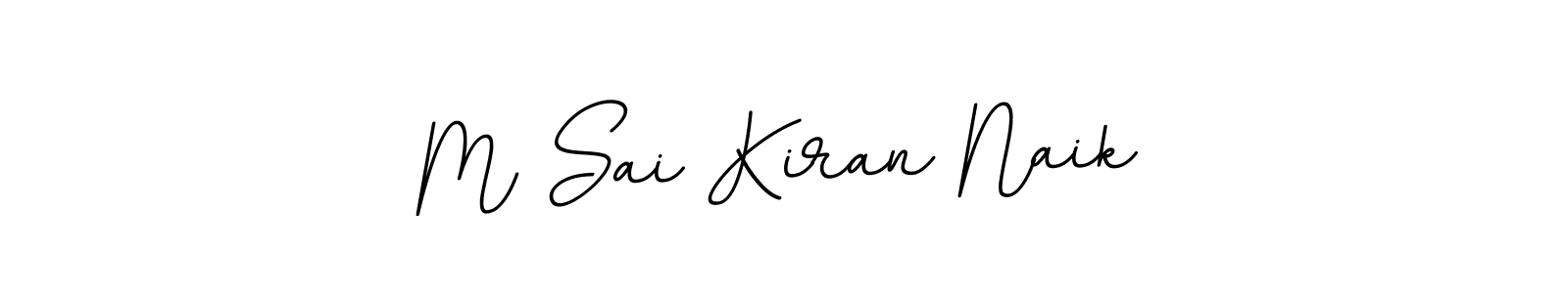 Make a beautiful signature design for name M Sai Kiran Naik. With this signature (BallpointsItalic-DORy9) style, you can create a handwritten signature for free. M Sai Kiran Naik signature style 11 images and pictures png