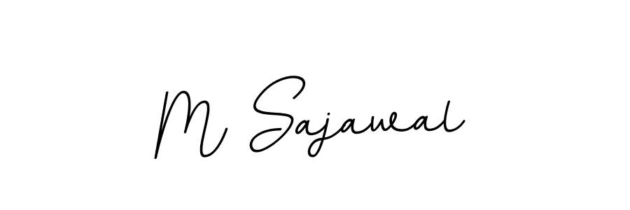 Also we have M Sajawal name is the best signature style. Create professional handwritten signature collection using BallpointsItalic-DORy9 autograph style. M Sajawal signature style 11 images and pictures png