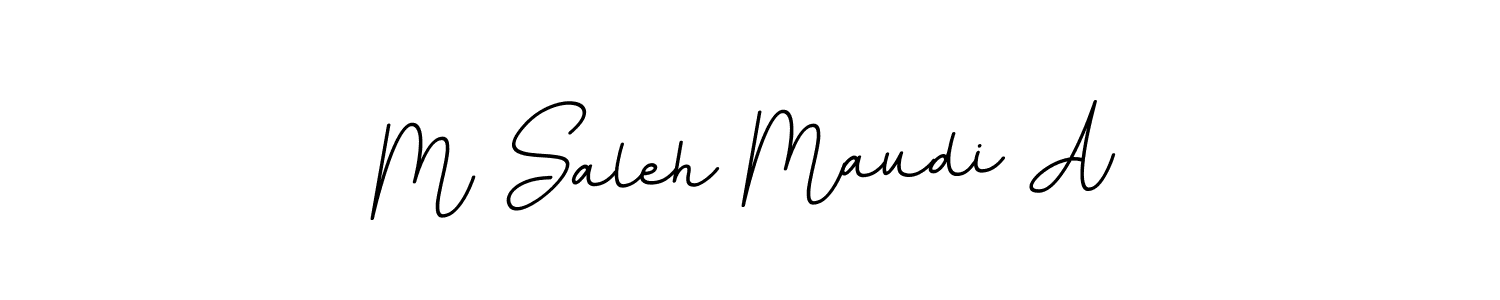 Use a signature maker to create a handwritten signature online. With this signature software, you can design (BallpointsItalic-DORy9) your own signature for name M Saleh Maudi A. M Saleh Maudi A signature style 11 images and pictures png