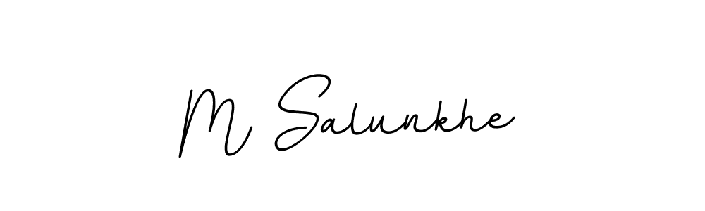 How to make M Salunkhe signature? BallpointsItalic-DORy9 is a professional autograph style. Create handwritten signature for M Salunkhe name. M Salunkhe signature style 11 images and pictures png