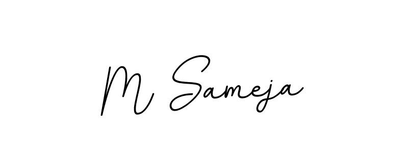 if you are searching for the best signature style for your name M Sameja. so please give up your signature search. here we have designed multiple signature styles  using BallpointsItalic-DORy9. M Sameja signature style 11 images and pictures png