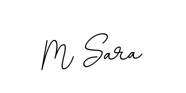 Make a beautiful signature design for name M Sara. With this signature (BallpointsItalic-DORy9) style, you can create a handwritten signature for free. M Sara signature style 11 images and pictures png