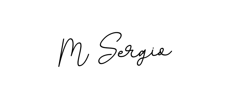 Use a signature maker to create a handwritten signature online. With this signature software, you can design (BallpointsItalic-DORy9) your own signature for name M Sergio. M Sergio signature style 11 images and pictures png