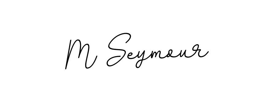The best way (BallpointsItalic-DORy9) to make a short signature is to pick only two or three words in your name. The name M Seymour include a total of six letters. For converting this name. M Seymour signature style 11 images and pictures png