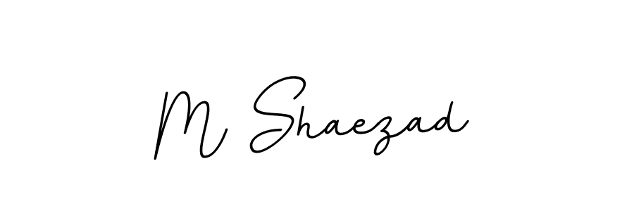 Make a beautiful signature design for name M Shaezad. With this signature (BallpointsItalic-DORy9) style, you can create a handwritten signature for free. M Shaezad signature style 11 images and pictures png