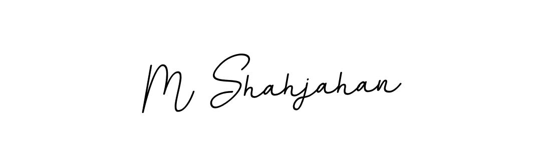 Make a beautiful signature design for name M Shahjahan. With this signature (BallpointsItalic-DORy9) style, you can create a handwritten signature for free. M Shahjahan signature style 11 images and pictures png