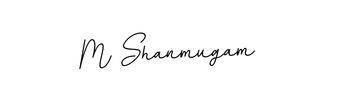 Design your own signature with our free online signature maker. With this signature software, you can create a handwritten (BallpointsItalic-DORy9) signature for name M Shanmugam. M Shanmugam signature style 11 images and pictures png