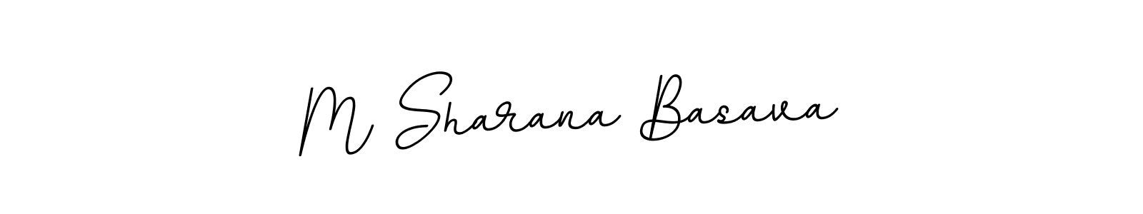 Make a beautiful signature design for name M Sharana Basava. With this signature (BallpointsItalic-DORy9) style, you can create a handwritten signature for free. M Sharana Basava signature style 11 images and pictures png