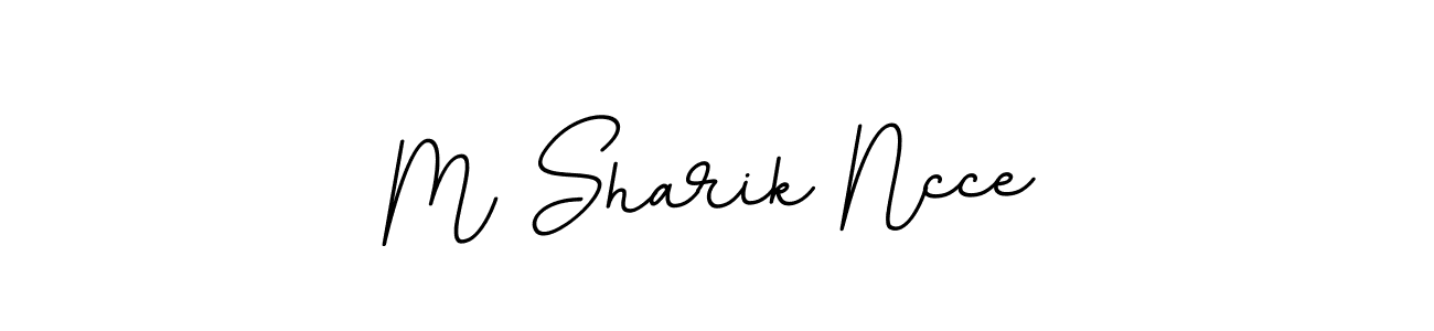 Design your own signature with our free online signature maker. With this signature software, you can create a handwritten (BallpointsItalic-DORy9) signature for name M Sharik Ncce. M Sharik Ncce signature style 11 images and pictures png