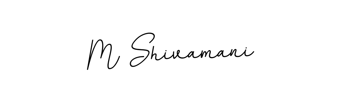 How to make M Shivamani name signature. Use BallpointsItalic-DORy9 style for creating short signs online. This is the latest handwritten sign. M Shivamani signature style 11 images and pictures png