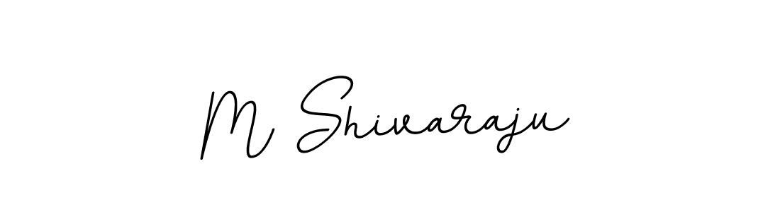 Use a signature maker to create a handwritten signature online. With this signature software, you can design (BallpointsItalic-DORy9) your own signature for name M Shivaraju. M Shivaraju signature style 11 images and pictures png