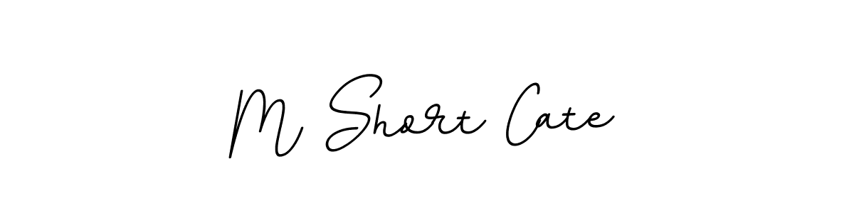 Design your own signature with our free online signature maker. With this signature software, you can create a handwritten (BallpointsItalic-DORy9) signature for name M Short Cate. M Short Cate signature style 11 images and pictures png