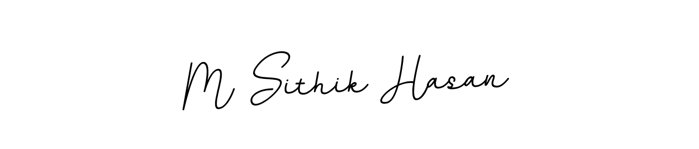 Make a beautiful signature design for name M Sithik Hasan. Use this online signature maker to create a handwritten signature for free. M Sithik Hasan signature style 11 images and pictures png