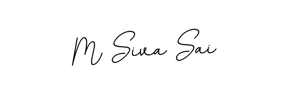 M Siva Sai stylish signature style. Best Handwritten Sign (BallpointsItalic-DORy9) for my name. Handwritten Signature Collection Ideas for my name M Siva Sai. M Siva Sai signature style 11 images and pictures png