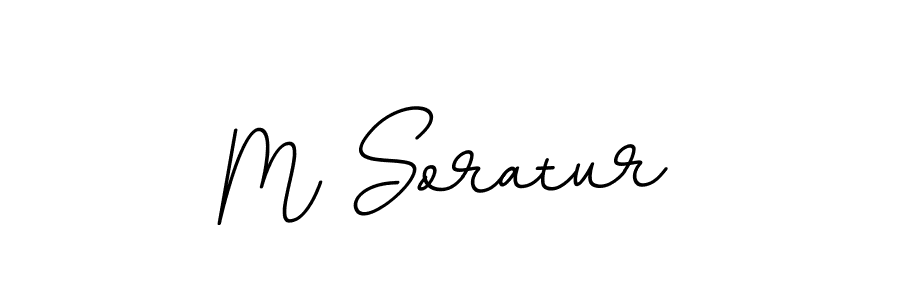 Design your own signature with our free online signature maker. With this signature software, you can create a handwritten (BallpointsItalic-DORy9) signature for name M Soratur. M Soratur signature style 11 images and pictures png