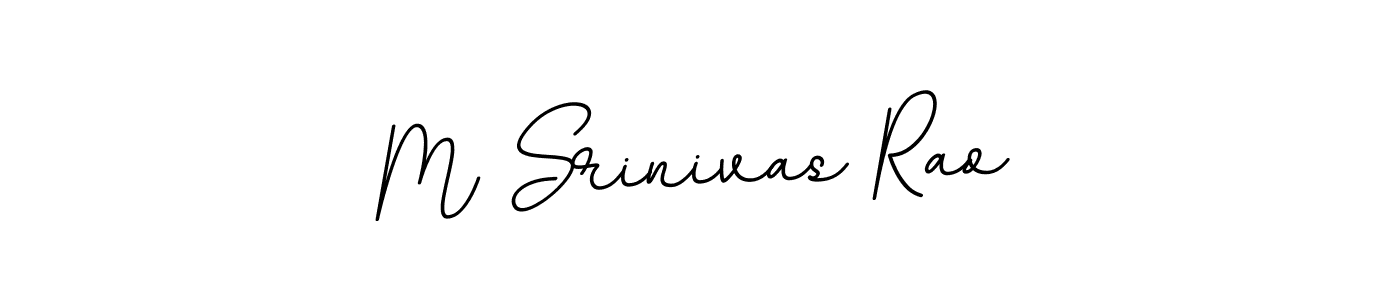 Make a beautiful signature design for name M Srinivas Rao. With this signature (BallpointsItalic-DORy9) style, you can create a handwritten signature for free. M Srinivas Rao signature style 11 images and pictures png