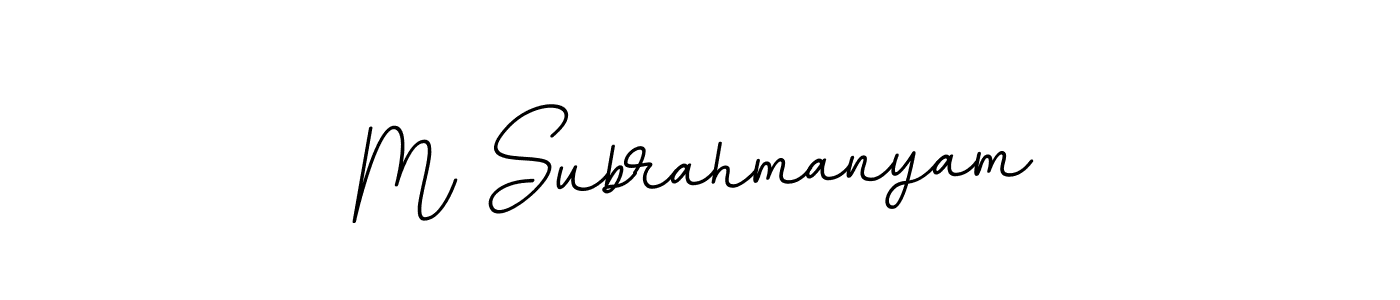 How to make M Subrahmanyam signature? BallpointsItalic-DORy9 is a professional autograph style. Create handwritten signature for M Subrahmanyam name. M Subrahmanyam signature style 11 images and pictures png