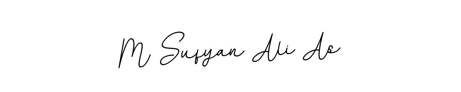 Make a beautiful signature design for name M Sufyan Ali As. With this signature (BallpointsItalic-DORy9) style, you can create a handwritten signature for free. M Sufyan Ali As signature style 11 images and pictures png