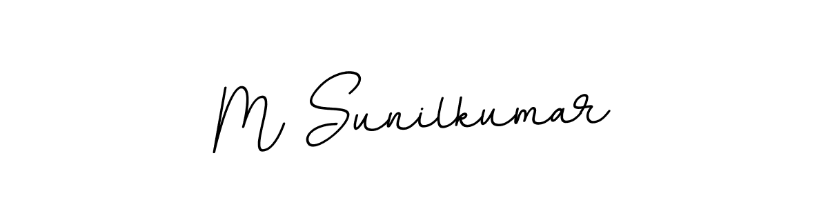 Make a beautiful signature design for name M Sunilkumar. With this signature (BallpointsItalic-DORy9) style, you can create a handwritten signature for free. M Sunilkumar signature style 11 images and pictures png