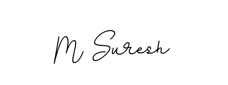 M Suresh stylish signature style. Best Handwritten Sign (BallpointsItalic-DORy9) for my name. Handwritten Signature Collection Ideas for my name M Suresh. M Suresh signature style 11 images and pictures png