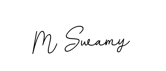 How to make M Swamy signature? BallpointsItalic-DORy9 is a professional autograph style. Create handwritten signature for M Swamy name. M Swamy signature style 11 images and pictures png