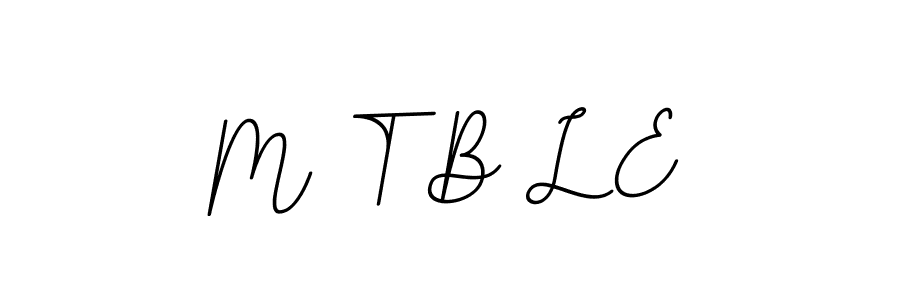 This is the best signature style for the M T B L E name. Also you like these signature font (BallpointsItalic-DORy9). Mix name signature. M T B L E signature style 11 images and pictures png