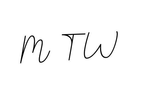 Similarly BallpointsItalic-DORy9 is the best handwritten signature design. Signature creator online .You can use it as an online autograph creator for name M T W. M T W signature style 11 images and pictures png