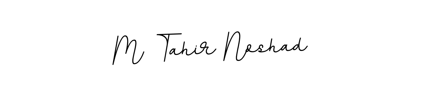 Design your own signature with our free online signature maker. With this signature software, you can create a handwritten (BallpointsItalic-DORy9) signature for name M Tahir Noshad. M Tahir Noshad signature style 11 images and pictures png