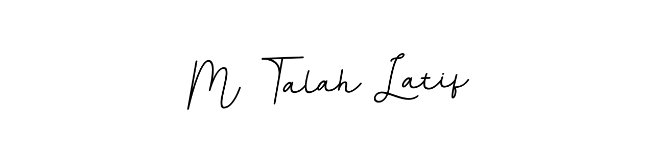 BallpointsItalic-DORy9 is a professional signature style that is perfect for those who want to add a touch of class to their signature. It is also a great choice for those who want to make their signature more unique. Get M Talah Latif name to fancy signature for free. M Talah Latif signature style 11 images and pictures png