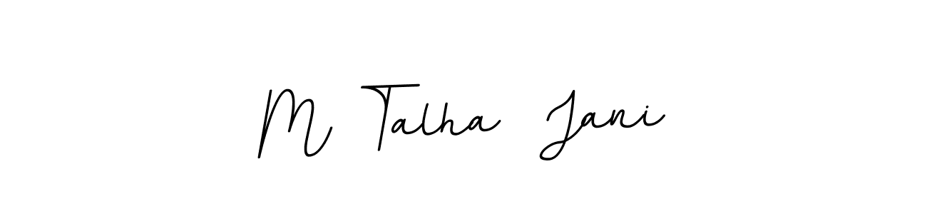 BallpointsItalic-DORy9 is a professional signature style that is perfect for those who want to add a touch of class to their signature. It is also a great choice for those who want to make their signature more unique. Get M Talha  Jani name to fancy signature for free. M Talha  Jani signature style 11 images and pictures png