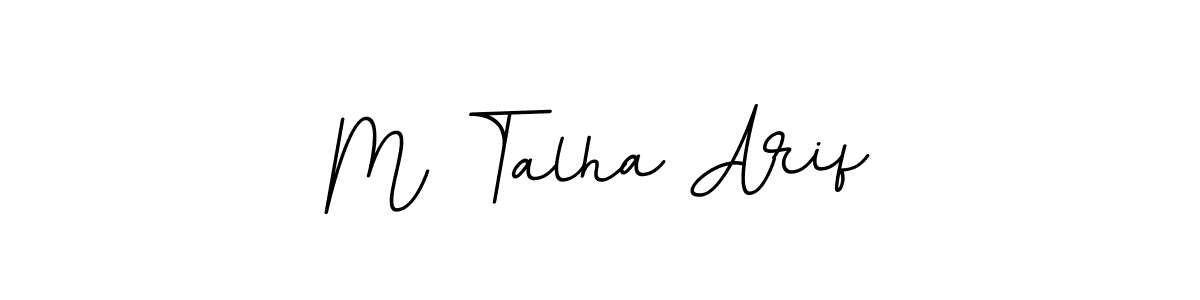 Design your own signature with our free online signature maker. With this signature software, you can create a handwritten (BallpointsItalic-DORy9) signature for name M Talha Arif. M Talha Arif signature style 11 images and pictures png