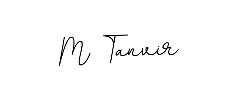 How to make M Tanvir name signature. Use BallpointsItalic-DORy9 style for creating short signs online. This is the latest handwritten sign. M Tanvir signature style 11 images and pictures png