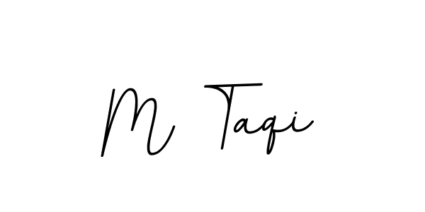 Make a beautiful signature design for name M Taqi. With this signature (BallpointsItalic-DORy9) style, you can create a handwritten signature for free. M Taqi signature style 11 images and pictures png