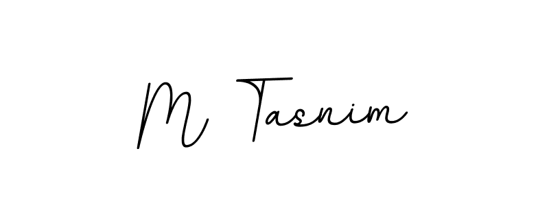 The best way (BallpointsItalic-DORy9) to make a short signature is to pick only two or three words in your name. The name M Tasnim include a total of six letters. For converting this name. M Tasnim signature style 11 images and pictures png