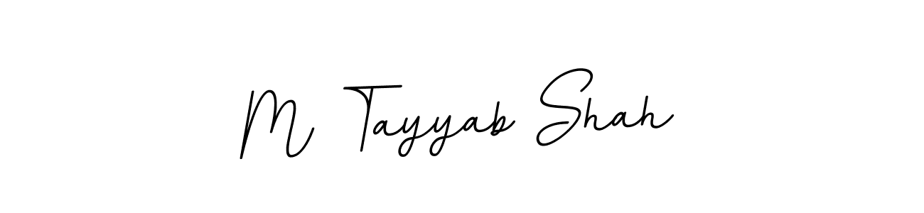 This is the best signature style for the M Tayyab Shah name. Also you like these signature font (BallpointsItalic-DORy9). Mix name signature. M Tayyab Shah signature style 11 images and pictures png