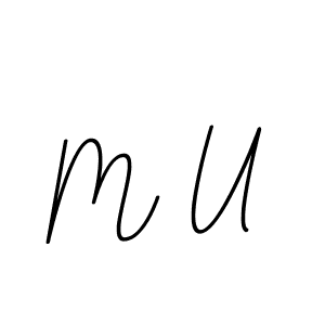 It looks lik you need a new signature style for name M U. Design unique handwritten (BallpointsItalic-DORy9) signature with our free signature maker in just a few clicks. M U signature style 11 images and pictures png