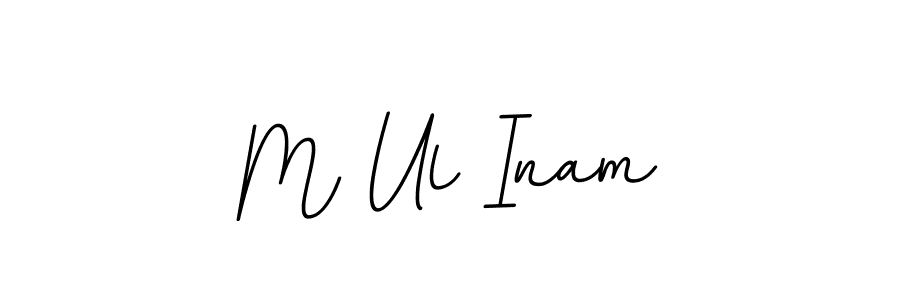 The best way (BallpointsItalic-DORy9) to make a short signature is to pick only two or three words in your name. The name M Ul Inam include a total of six letters. For converting this name. M Ul Inam signature style 11 images and pictures png
