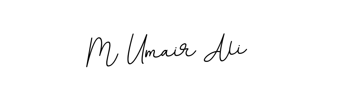 How to make M Umair Ali name signature. Use BallpointsItalic-DORy9 style for creating short signs online. This is the latest handwritten sign. M Umair Ali signature style 11 images and pictures png